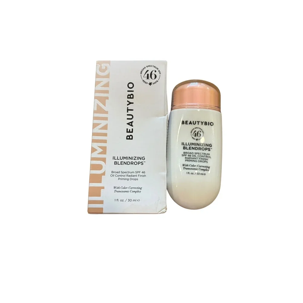 BeautyBio Illuminizing Blendrops SPF 46 Priming Drops NIB Full Size